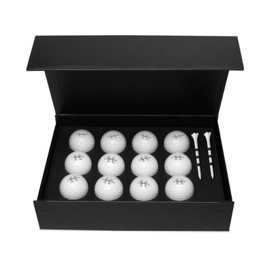 Infusion Personalized Golf Ball Gift Set - Monogrammed Golf Balls - 12 Custom Golf Balls Plus 2 Tees (GB-12)