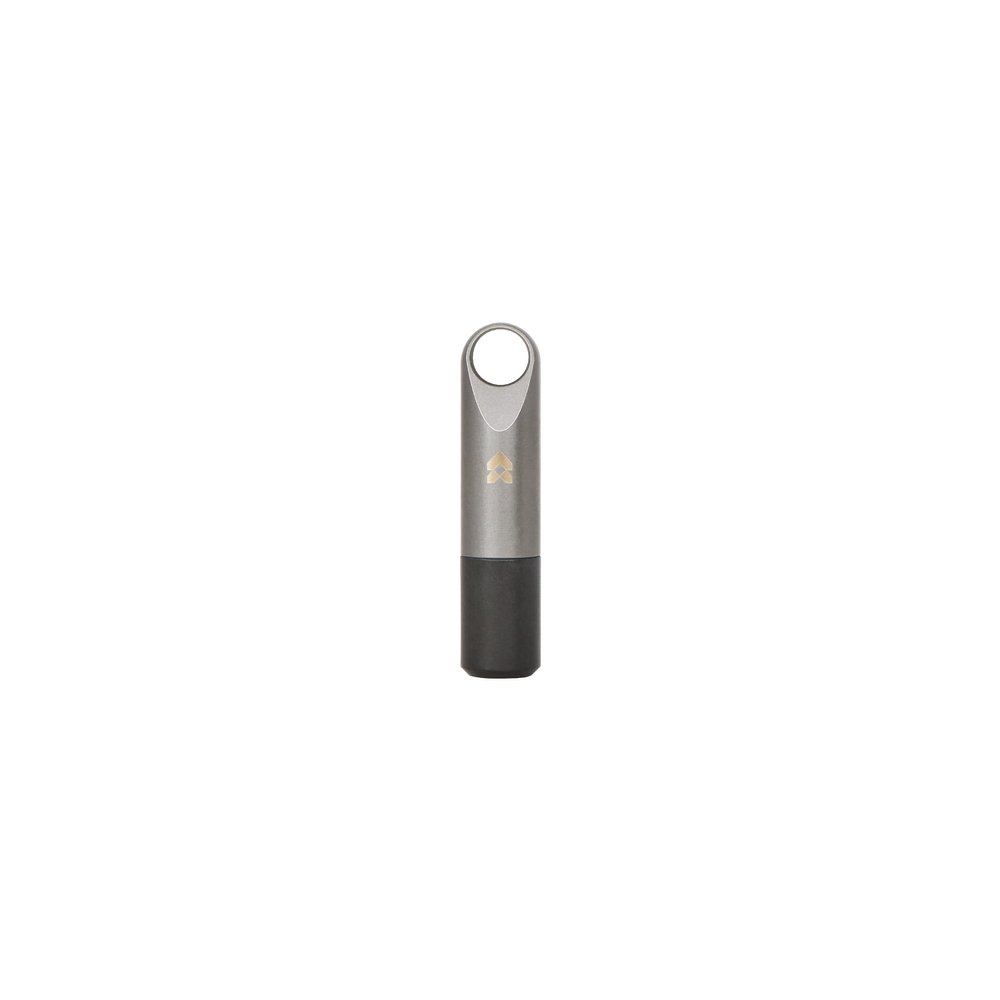 Aerocrafted Fairing Keychain Stash - Titanium Everyday Carry for Cash or Medication Container for Travel, Made in the USA (Titanium/Ultem, Small)