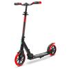 SereneLife Red & Black Foldable Kick Scooter, Adjustable Height, Smooth Ride, Lightweight, Portable view 1