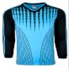 Men's Goalkeeper Soccer Jersey, Padded Goalie Shirt with Sponge Protector (Sky/Black, AL) view 1
