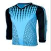 Men's Goalkeeper Soccer Jersey, Padded Goalie Shirt with Sponge Protector (Sky/Black, AL) view 3