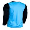 Men's Goalkeeper Soccer Jersey, Padded Goalie Shirt with Sponge Protector (Sky/Black, AL) view 4