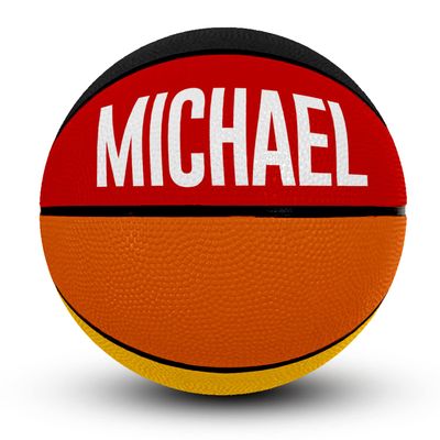 MAKEABALL Custom Rainbow Rubber Basketball | Official Size | Indoor and Outdoor | Colorful Basketball Player Gift | for Youth and Adult | Pride (Rainbow Basketball)