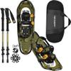 Retrospec Drifter Snowshoes & Trekking Poles Bundle with Adjustable Bindings - Lightweight Aluminum Snow Shoes for Women & Men - All Terrain Hiking & Winter Sports view 1
