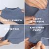 X RAY Boys Turtleneck Sweater, School Uniform Big Boys' & Little Kids Youth Turtle Neck Long Sleeve Pullover, Heather Slate, XX-Large (18) view 4