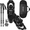 Retrospec Drifter Snowshoes & Trekking Poles Bundle with Adjustable Bindings - Lightweight Aluminum Snow Shoes for Women & Men - All Terrain Hiking & Winter Sports view 1