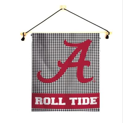 Alabama Garden Flag With Banner Pole, 12.5 x 18 inch Flag with 15 inch Banner Pole and Cord, Licensed by Wincraft