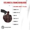 1791 GUNLEATHER K-Frame Revolver Holster - OWB Leather Gun Holster - Covers Barrels up to 2.75" - Compatible with Ruger Speed Six, Smith & Wesson Model 19, Taurus 617 Vintage view 3