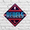 NCAA Mississippi Rebels - Ole Miss Metal Sign 16.5" x 16.5" Home Dcor - Bedroom - Office - Man Cave view 2