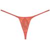 Mens Shiny Mesh String Thong Underwear Sheer T-Back Minimum Coverage Contour Pouch Tangas Orange L view 1