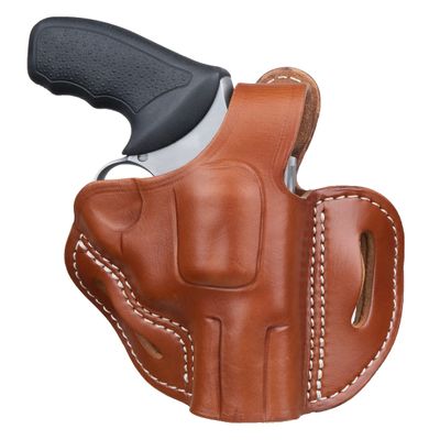 1791 GUNLEATHER K-Frame Revolver Holster - OWB Leather Gun Holster - Covers Barrels up to 2.75" - Compatible with Ruger Speed Six, Smith & Wesson Model 19, Taurus 617 Classic Brown
