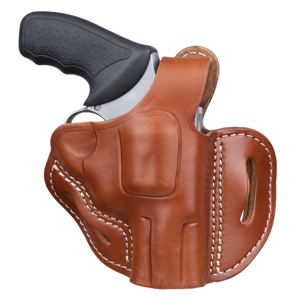 1791 GUNLEATHER K-Frame Revolver Holster - OWB Leather Gun Holster - Covers Barrels up to 2.75" - Compatible with Ruger Speed Six, Smith & Wesson Model 19, Taurus 617 Classic Brown