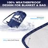 JOYLAMA Outdoor Camping Blanket, Fleece Waterproof Stadium Blanket with Protable Bag, Lightweight for Cold Weather, Sports, Pet, Beach, Picnic, Stadium, Travel, Car, 79 * 54inch view 3
