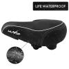 Oversized Bike Seat, Wide Bicycle Seat for Women Men Comfort, Universal Waterproof Bike Saddle Replacement with Safety Reflective Strip for Peloton, Exercise Bikes, Cruiser, City Bikes view 4