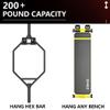 A-KARCK Weight Bench Gym Storage with Rubber Gasket, Home Gym Storage Wall Mount Brackets 200 lb Capacity Hang Hex Bars Rowing Machines, Space Friendly view 3