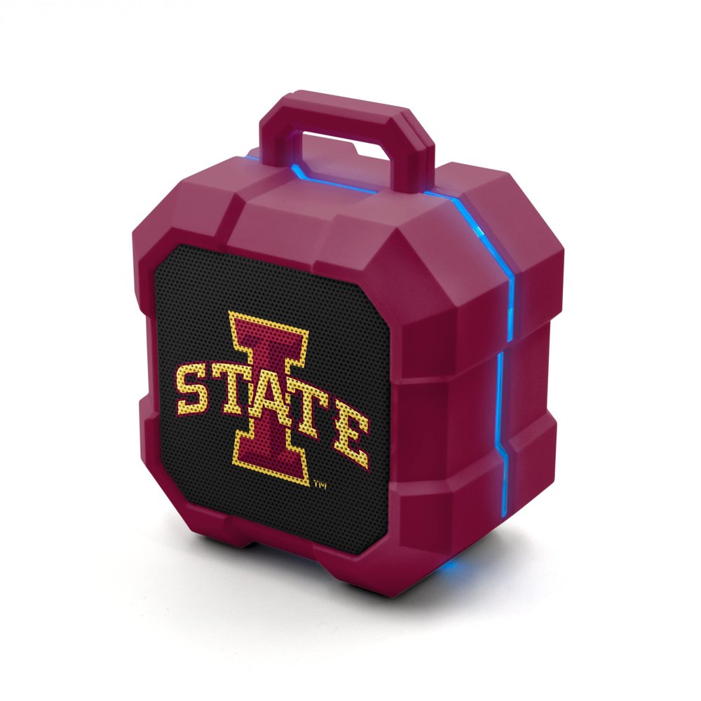 SOAR NCAA Shockbox LED Wireless Bluetooth Speaker, Iowa State Cyclones