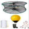 KUFA Sports Foldable Prawn Trap (Stretched Mesh Size:1-1/8") with 400' Rope, Yellow Float, Bait Bag & Harness Combo (PRN58+PHSH38Y) view 1