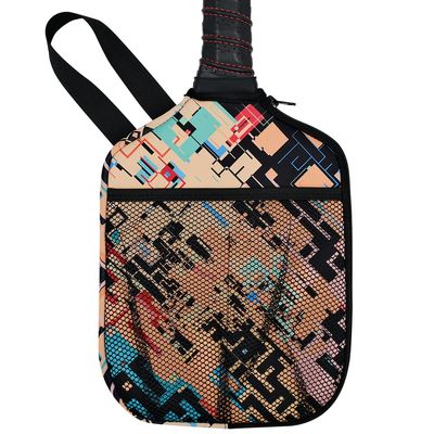 HEYSKAY Pickleball Paddle Cover Pickleball Racket Sleeve Bag with Handle Strap Pickle-Ball Equipment Protective Paddle Sleeve with Mesh Pocket