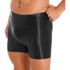 easyforever Mens Shiny Glossy Oily Tight Panties Shorts Trunks Nylon Sheer High Elastic Underwear Black X-Large view 4