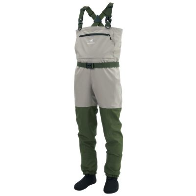 BASSDASH IMMERSE Mens Breathable Fly Fishing Waders Stocking Foot Waterproof Lightweight Chest Wader