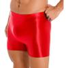easyforever Mens Shiny Glossy Oily Tight Panties Shorts Trunks Nylon Sheer High Elastic Underwear Red Large view 4
