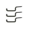 Half Rack Archery Bow Hook (Pack of 3) - Bow Hanger w/Rubber Covering - Screw in Tree Stand Bow Hanger for Tree. Holds Bow, Gun, Pack, & More - Lightweight & Easy Storage. Bow Holder view 1