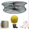 KUFA Sports Foldable Prawn Trap (Stretched Mesh Size:1-1/8") with 400' Rope, Yellow Float, Bait Bag & Harness Combo (PRN58+PHQH1) view 1