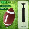 Jerify 12 Pcs Composite Leather Footballs Official Composite Ball Inflatable Football with Pump Indoor Outdoor Football Bulk for Training and Recreational Play(Size 6,Brown White) view 2