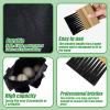 Dunzy 3 Pcs Umpire Kit Umpire Ball Bag and Wood Handle Baseball Umpire Brush Umpire Gear Set Black Umpires Ball Bag with 2 Pcs Baseball Softball Home Plate Brush Umpire Referee Equipment Kit view 3