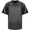 Blank Practice Football Jersey Mesh Athletic Sports Football T-Shirt Black White Red (Black, Large) view 3
