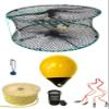 KUFA Sports Foldable Prawn Trap (Stretched Mesh Size:1-1/8") with 400' Rope, Yellow Float, Bait Bag & Harness Combo (PRN58+PHPH38Y) view 1