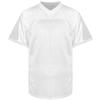 Blank Practice Football Jersey Mesh Athletic Sports Football T-Shirt Black White Red (White, X-Large) view 2