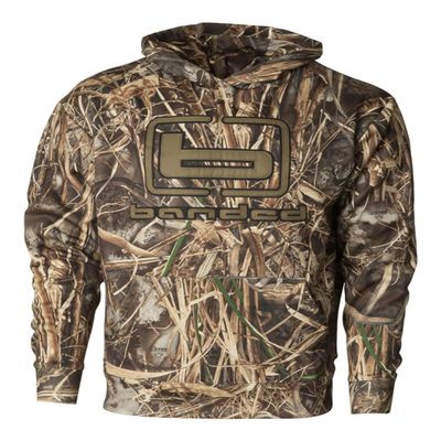 Banded Logo Hoodie  Soft Cotton-Blend Hunting & Casual Sweatshirt with Adjustable Hood (US, Alpha, Small, Regular, Regular, Standard, Realtree Max-7)