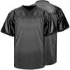 Blank Practice Football Jersey Mesh Athletic Sports Football T-Shirt Black White Red (Black, 3X-Large) view 1
