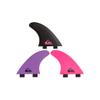 Quiksilver Pro Hex FCS Surfboard Fin Set - Purple/Pink/Black - S view 2
