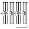 Amarine Made 4pcs Rod Holders, Stainless Steel Fishing Rod Holder with Clamp on for Rails 7/8" to 1", Fishing Rod Holders for Boat view 1