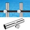 Amarine Made 4pcs Rod Holders, Stainless Steel Fishing Rod Holder with Clamp on for Rails 7/8" to 1", Fishing Rod Holders for Boat view 3