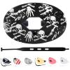 ZAKVOP Football Mouth Guard with Strap, Breathable MouthGuard for Youth and Adults, Teeth and Lip Protector (Skull) view 1