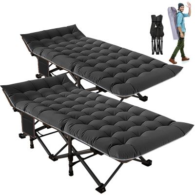 ABORON Heavy-Duty Folding Guest Bed for Adults, 500lb Capacity, Portable Extra Cot with 1242D Double Layer, Ideal for Indoor Guest Stays & Temporary Home Use