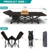 ABORON Heavy-Duty Folding Guest Bed for Adults, 500lb Capacity, Portable Extra Cot with 1242D Double Layer, Ideal for Indoor Guest Stays & Temporary Home Use view 4