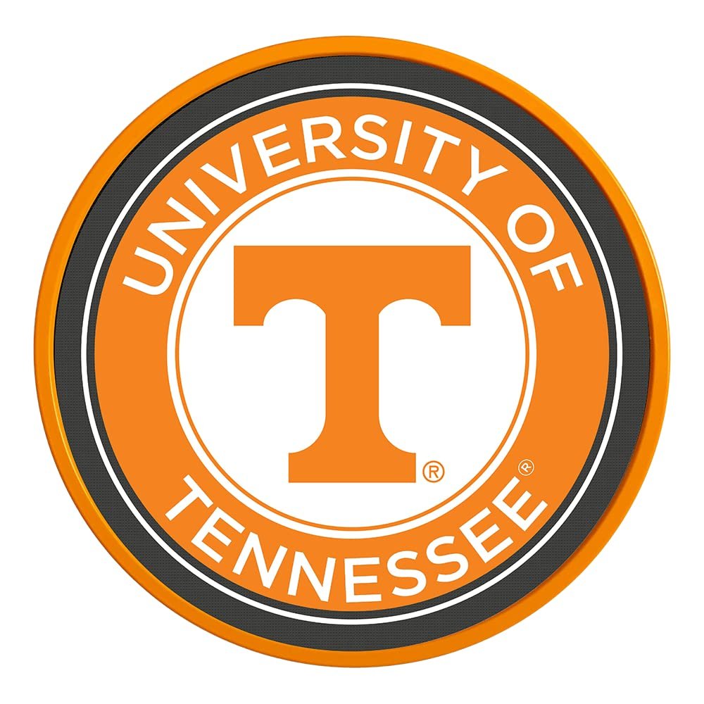 The Fan-Brand NCAA Tennessee Volunteers: Modern Disc Wall Sign - Sports Team Bar Sign Dcor - Home, Dorm, Garage, Office, Fan Cave