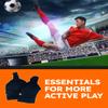 (1+1) Shield Protector Sports Ankle Guard Soccer Football Guard Black view 3