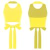 Oyolan Kids Girls Halter Neck Sleeveless Ballet Dance Crop Tops Athletic Sports Fitnesss Tank Top Activewear Yellow 3-4 Years view 3