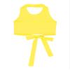 Oyolan Kids Girls Halter Neck Sleeveless Ballet Dance Crop Tops Athletic Sports Fitnesss Tank Top Activewear Yellow 3-4 Years view 4