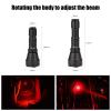 Odepro KL52 Red Light Flashlight for Night Hunting Zoomable Long Range 375 Yards Red Lens Spotlight with Stepless Dimming Remote Pressure Switch for Coyote Hog Varmint Predator Hunting view 2