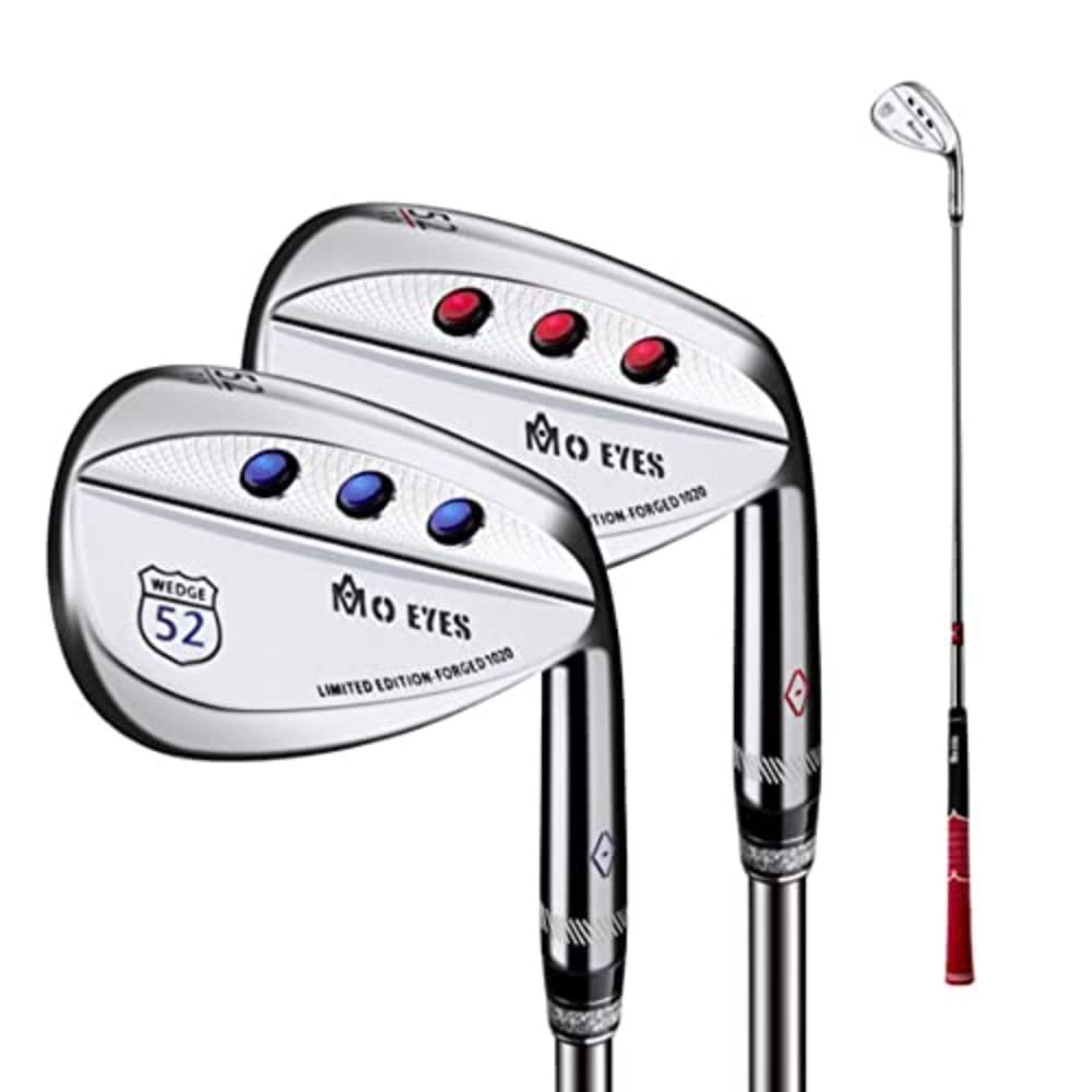 52D/56D/60D Golf Club Wedge Men's Digging Rod Sand Bar Women's MO Eyes Steel Shaft Golf Sand Wedges (Red,56D)