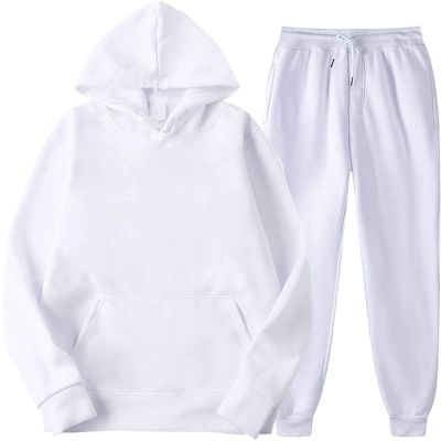 tuduoms Tracksuit Womens 2 Piece Sweatshirt & Sweatpants Set Sports Pullover Hoodie Sweatsuit Solid Jogger Suit with Pockets