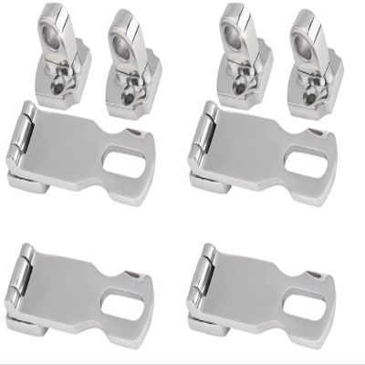 Marine Boat Locker Latch Clamp Anti-Rattle Hatch FastenerHeavy Duty 316 Stainless Steel Boat Hatch Latch Door Latch (Size: Length: 3"/76 mm,4Pcs)