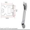 Marine Boat Locker Latch Clamp Anti-Rattle Hatch FastenerHeavy Duty 316 Stainless Steel Boat Hatch Latch Door Latch (Size: Length: 3"/76 mm,4Pcs) view 4