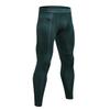 WRAGCFM Compression Pants Mens Leggings,Compression Tights for Men Workout Athletic Running Sports Gym Basketball Leggings Yoga Pants Quick Dry Dark Green,L view 3